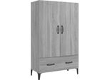 Syfax™ Credenza Grigio Sonoma 70X31X115 Cm In Legno Multistrato