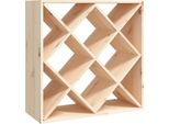 Syfax™ Portabottiglie 62X25X62 Cm In Legno Massello Di Pino