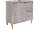 Syfax™ Armadietto Bagno Grigio Sonoma 65X33X60 Cm In Legno Multistrato