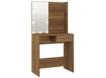 Syfax™ Toeletta Con Led Rovere Marrone 74,5X40X141 Cm