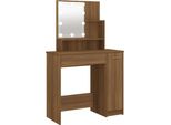 Syfax™ Toeletta Con Led Rovere Marrone 86,5X35X136 Cm