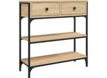 Syfax™ Tavolino Consolle Rovere Sonoma 72,5X25X75Cm Legno Multistrato