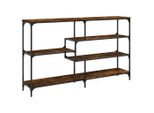 Syfax™ Tavolo Consolle Rovere Fumo 160X32X95 Cm Legno Multistrato