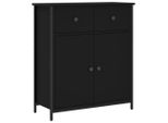 Syfax™ Credenza Nera 70X30X80 Cm In Legno Multistrato