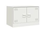 Syfax™ Mobile Porta Tv Bianco 67X39X44 Cm In Acciaio