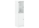 Syfax™ Credenza Con Anta In Vetro Bianca 35X37X142 Cm