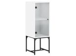 Syfax™ Mobile Con Anta In Vetro Bianco 35X37X100 Cm