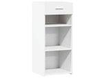 Syfax™ Credenza Bianca 40X42,5X93 Cm In Legno Multistrato