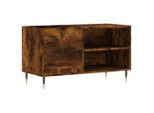 Syfax™ Mobile Porta Dischi Rovere Fumo 85X38X48 Cm Legno Multistrato
