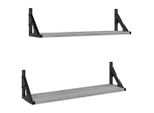Syfax™ Mensole Da Parete 2Pz Grigio Sonoma 60X15X15,5 Cm