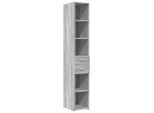 Syfax™ Credenza Grigio Sonoma 30X42,5X185 Cm In Legno Multistrato