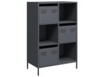 Syfax™ Credenza Antracite 68X39X103,5 Cm Acciaio