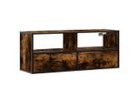 Syfax™ Mobile Tv Rovere Fumo 100X31X39,5Cm Legno Multistrato E Metallo