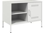 Syfax™ Mobile Tv Bianco 68X39X50,5 Cm In Acciaio