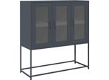 Syfax™ Credenza Antracite 100,5X39X107 Cm In Acciaio Laminato A Freddo
