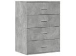 Syfax™ Credenza Grigio Cemento 60X39X80 Cm In Legno Multistrato