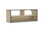 Syfax™ Mobile Tv Rovere Sonoma 100X31X39,5Cm Legno Multistrato Metallo