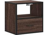 Syfax™ Comodino A Muro Rovere Marrone 40X31X39,5 Cm