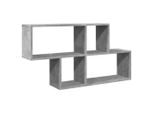 Syfax™ Scaffale A Muro Grigio Cemento 100X20X53 Cm Legno Multistrato