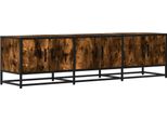 Syfax™ Mobile Tv Rovere Fumo 150X35X41 Cm In Truciolato E Metallo