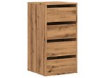 Syfax™ Cassettiera Angolare Rovere Artigianale 40X41X76Cm Multistrato