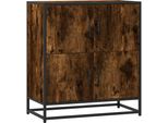 Syfax™ Credenza Rovere Fumo 68X35X76 Cm In Legno Multistrato