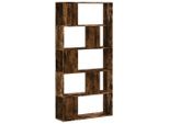 Syfax™ Libreria 5 Ripiani Rovere Fumo 80,5X23,5X162,5Cm Multistrato