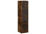Syfax™ Credenza Con Ante In Vetro Rovere Fumo 35X37X142 Cm