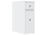 Syfax™ Armadietto Da Bagno Stretto Con Ruote Bianco In Truciolato