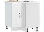 Syfax™ Mobile Base Ad Angolo Cucina Kalmar Bianco In Legno Multistrato