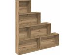 Syfax™ Libreria Rovere Artigianale 157X24X160 Cm Legno Multistrato
