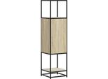 Syfax™ Credenza Rovere Sonoma 35,5X35X139 Cm Legno Multistrato Metallo