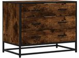 Syfax™ Cassettiera Rovere Fumo 70X41X56 Cm In Legno Multistrato