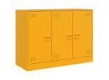 Syfax™ Credenza Giallo Senape 99X39X73 Cm In Acciaio