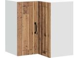 Syfax™ Pensile Da Cucina Ad Angolo Lucca Legno Antico In Truciolato
