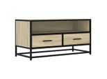 Syfax™ Mobile Tv Rovere Sonoma 80X34,5X40 Cm Legno Multistrato Metallo