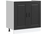 Syfax™ Mobile Base Lavello Kalmar Nero 80X46X81,5 Cm In Truciolato