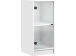 Syfax™ Mobile Con Ante In Vetro Bianco 35X37X75,5 Cm