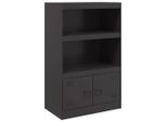 Syfax™ Credenza Nera 67X39X107 Cm In Acciaio