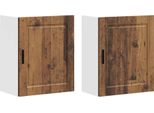 Syfax™ Pensili Da Cucina 2 Pz Porto Legno Antico In Legno Multistrato