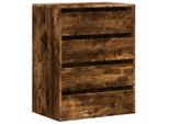 Syfax™ Cassettiera Angolare Rovere Fumo 60X41X76Cm Legno Multistrato