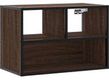 Syfax™ Mobile Tv Rovere Marrone 60X31X39,5Cm In Truciolato E Metallo