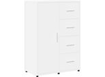 Syfax™ Credenza Bianca 60X31X84 Cm In Legno Multistrato