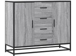 Syfax™ Credenza Grigio Sonoma 92X35X76 Cm In Legno Multistrato