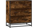 Syfax™ Credenza Rovere Fumo 68X35X76 Cm In Truciolato