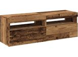 Syfax™ Mobili Porta Tv Con Led 2 Pz Legno Antico In Legno Multistrato