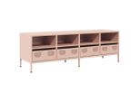 Syfax™ Mobile Tv Rosa 135X39X43,5 Cm In Acciaio Laminato A Freddo