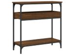 Syfax™ Tavolo Consolle Ripiano Rovere Marrone 75X29X75Cm Multistrato