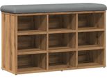 Syfax™ Scarpiera Rovere Artigianale 82X32X50 Cm In Legno Multistrato