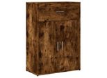 Syfax™ Credenza Rovere Fumo 60X30X84 Cm In Legno Multistrato